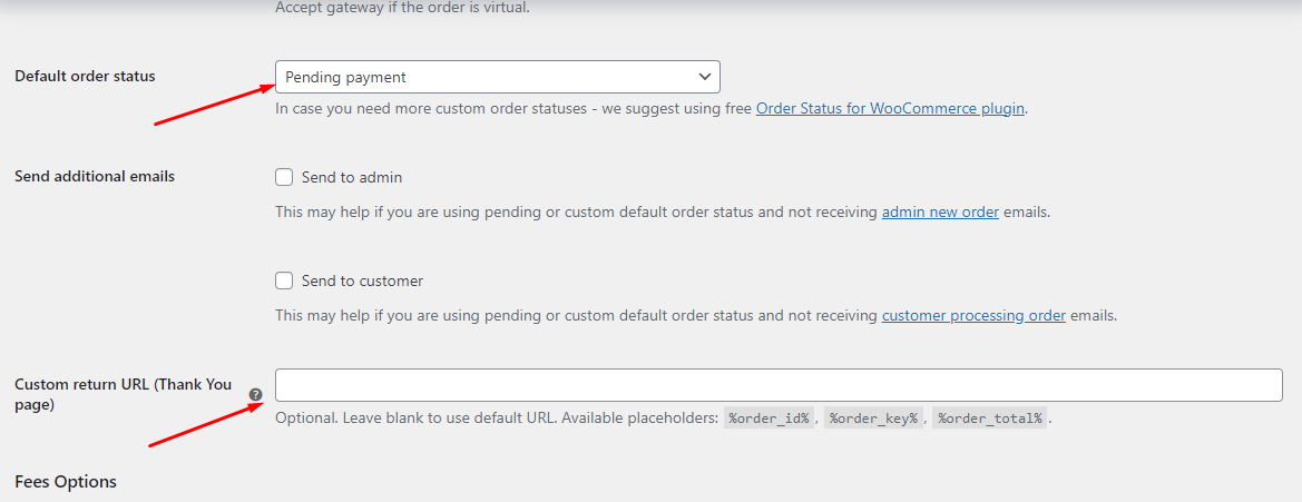 Custom Return URL